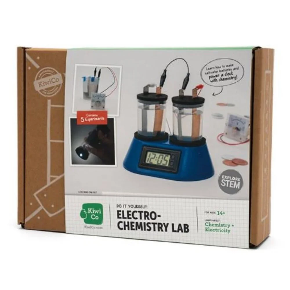 NEW KiwiCo. Kiwi Co. Electrochemistry Lab Chemistry Science Kit Battery Chemistr